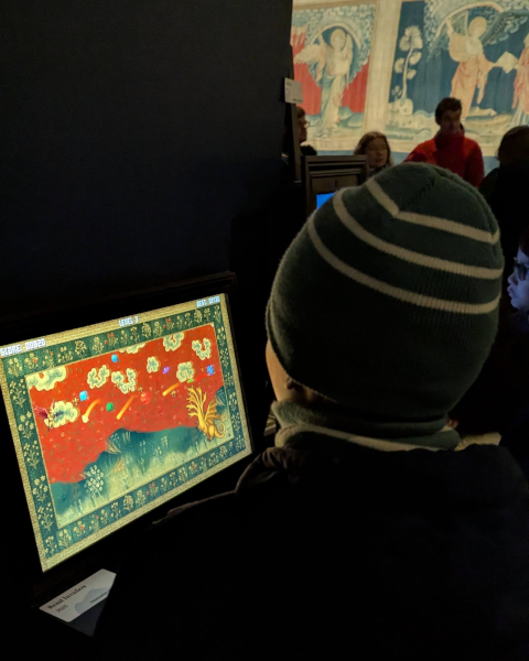 DDetail of the Beast Invaders interactive installation