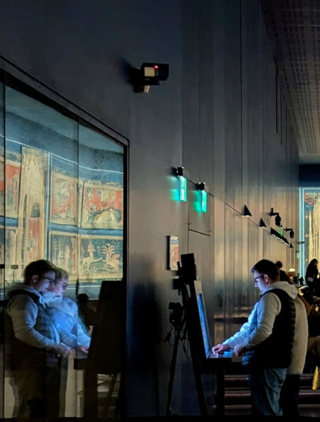 Detail of the interactive installation The Eye of Revelation