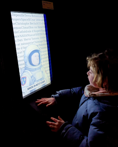 DDetail of the interactive installation Space René