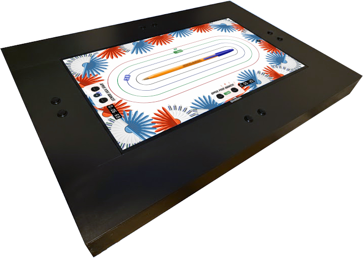 Detail of the Grand Prix BIC interactive installation