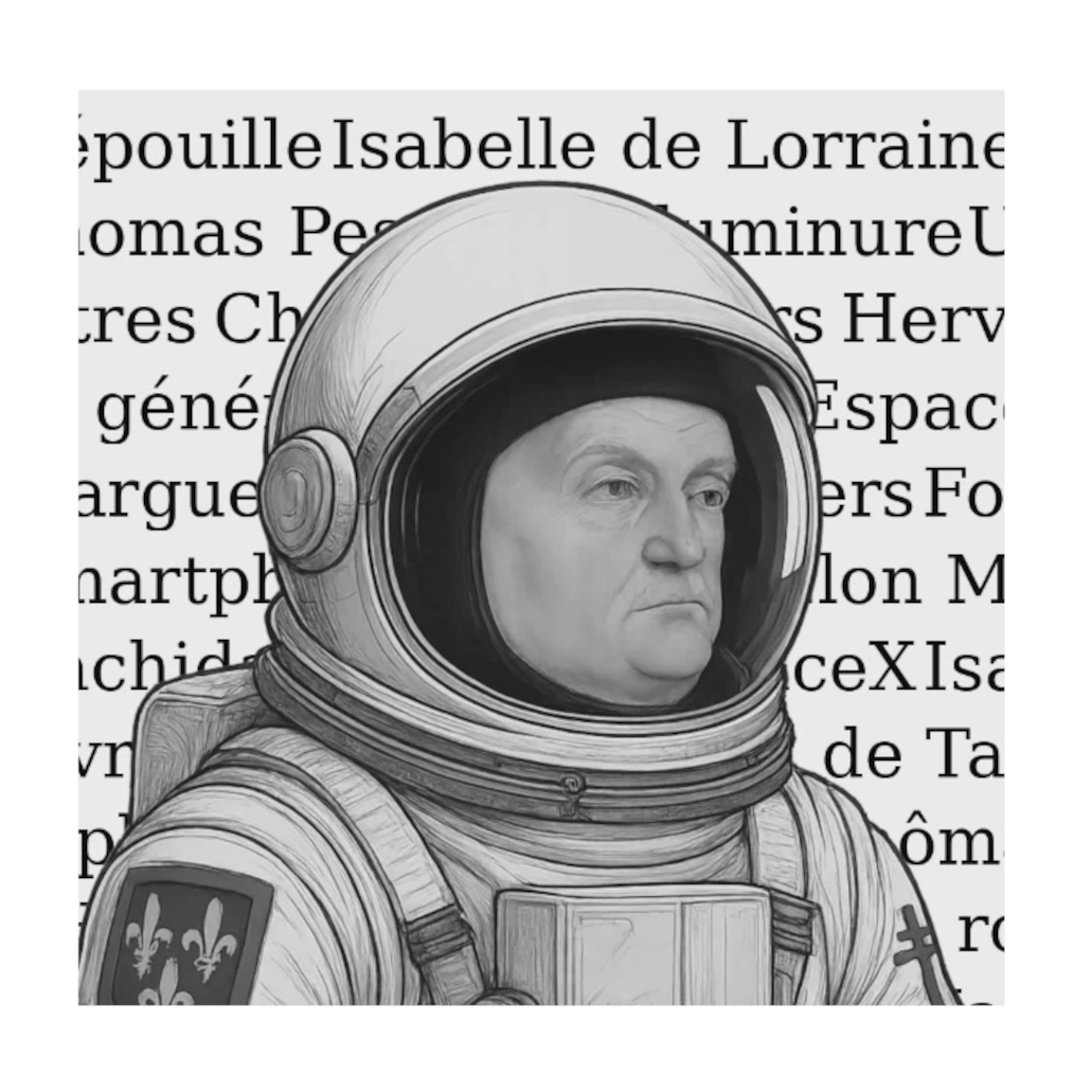 Interactive installation Space René, a talking portrait powered by AI.